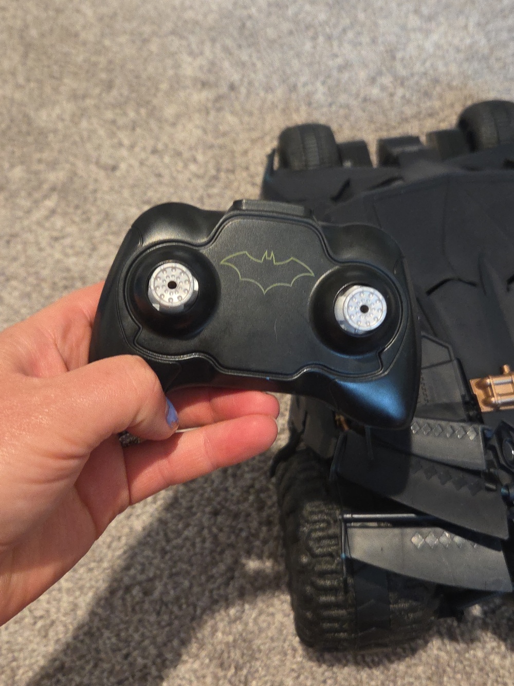 Remote Control Batmobile RC Car in Matte Black - Picture 6 of 7